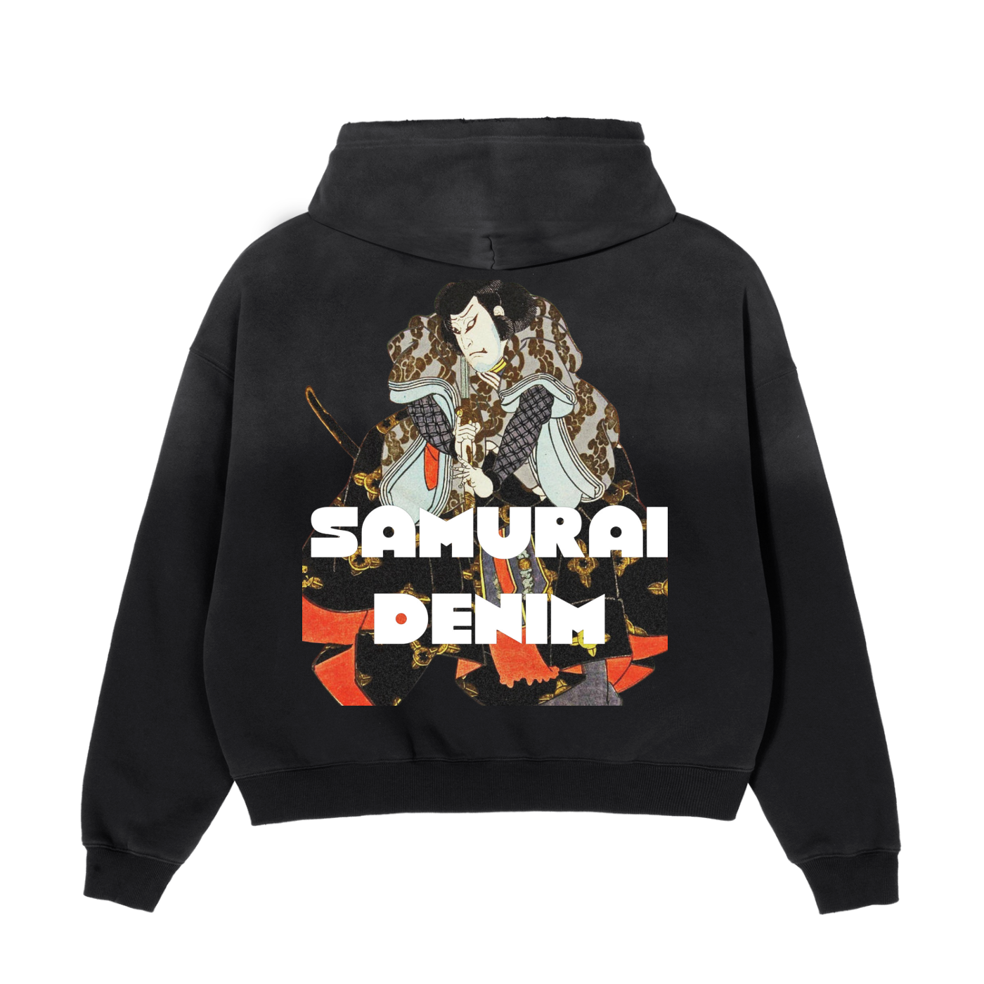 Frayed Sunfade Boxy Fleece Hoodie