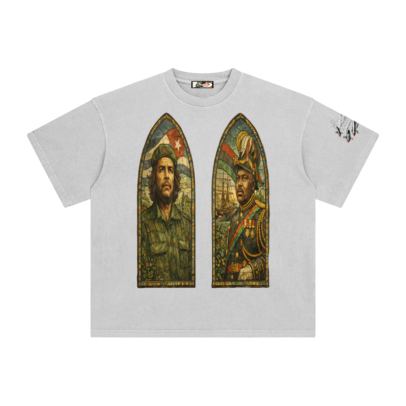 CARIBBEAN REVOLUTION Enzyme Washed T-Shirt