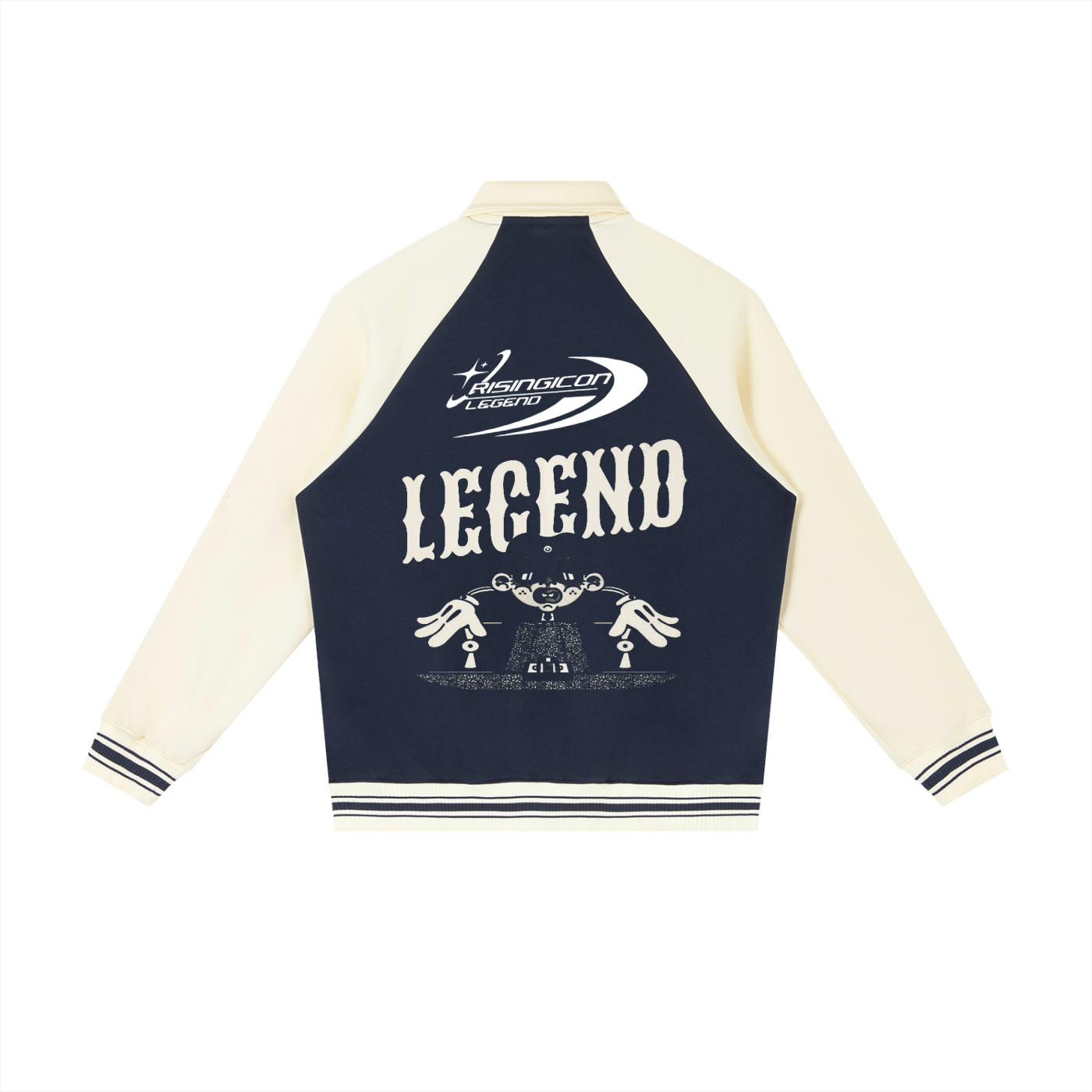 HIP HOP HOMAGE Raglan Sleeve Baseball Jacket