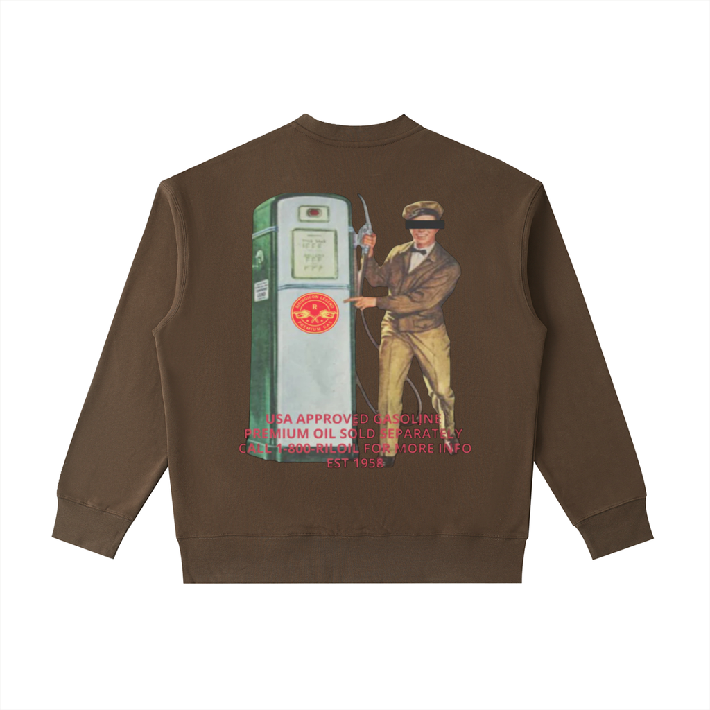 PREMIUM OCTANE Patch Pocket Crewneck Sweatshirt