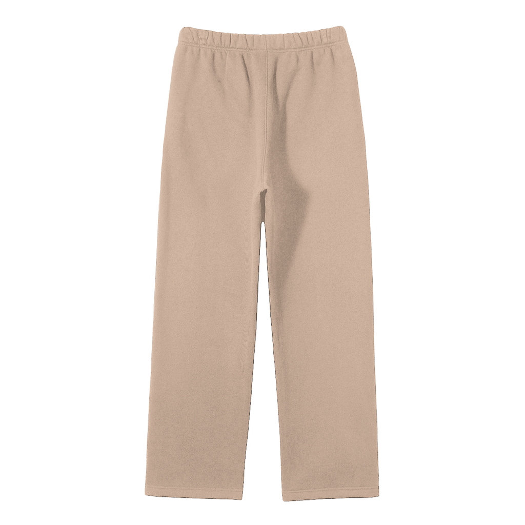 STUDIO Unisex Solid Color Fleece Straight Leg Pants