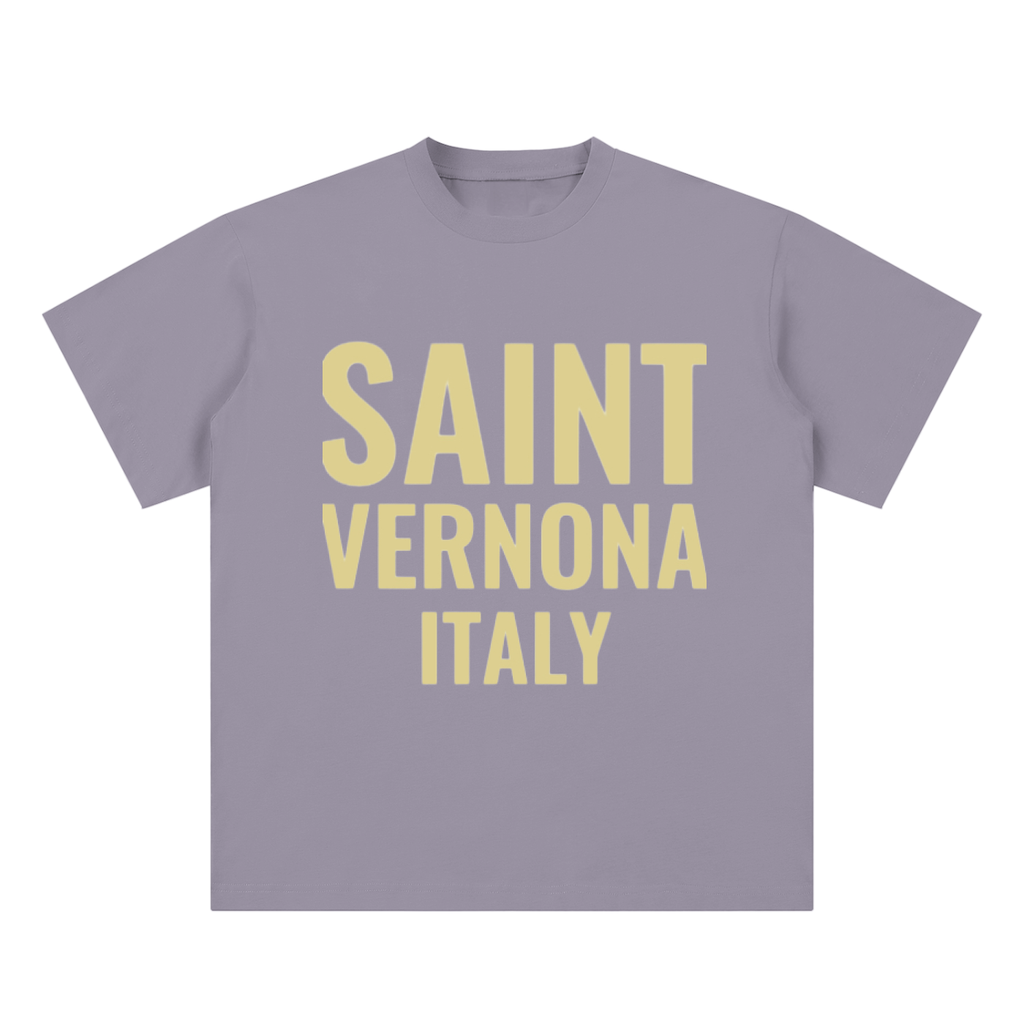 SAINT VERNONA Sueded Cotton T-shirt