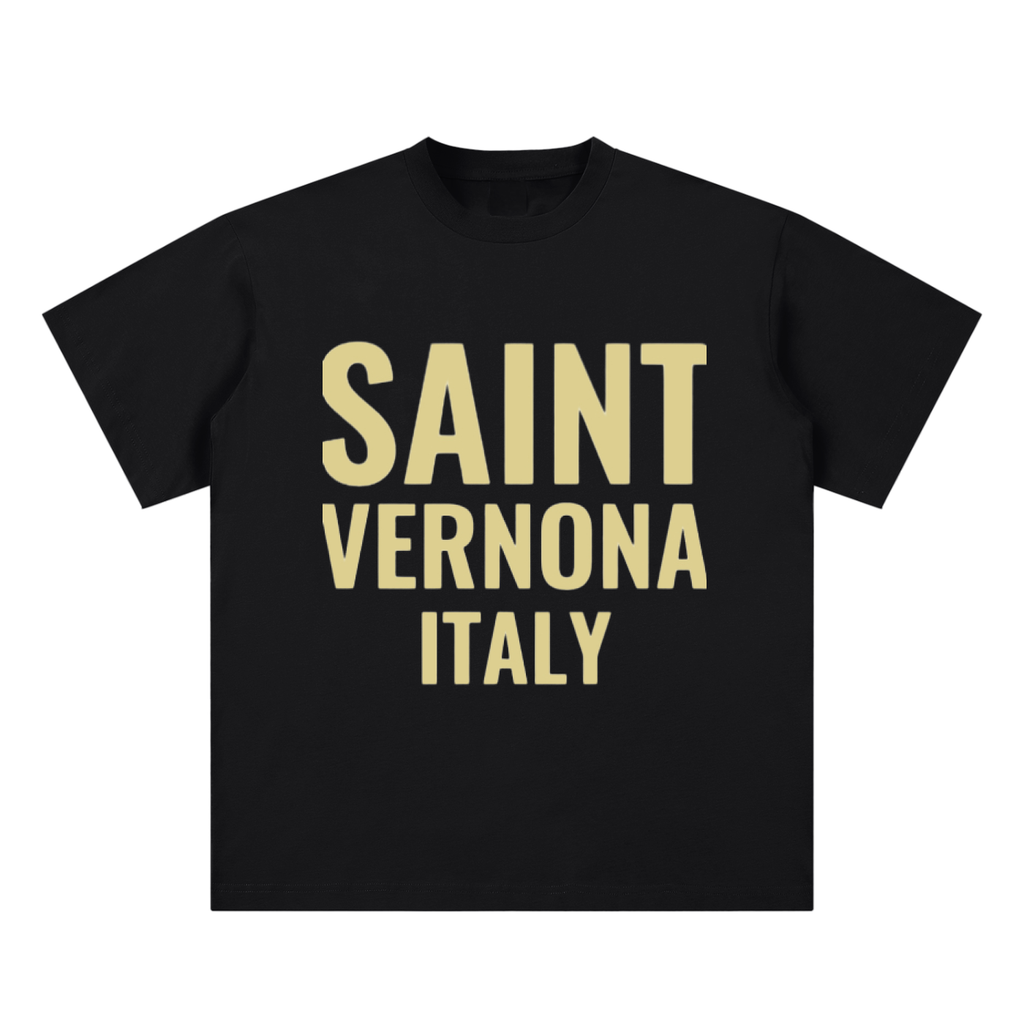 SAINT VERNONA Sueded Cotton T-shirt