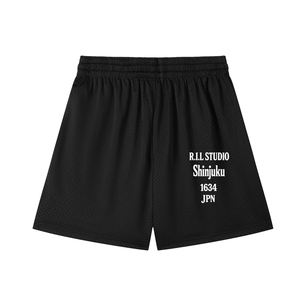 WAVE LORDS Mesh Drawstring Shorts