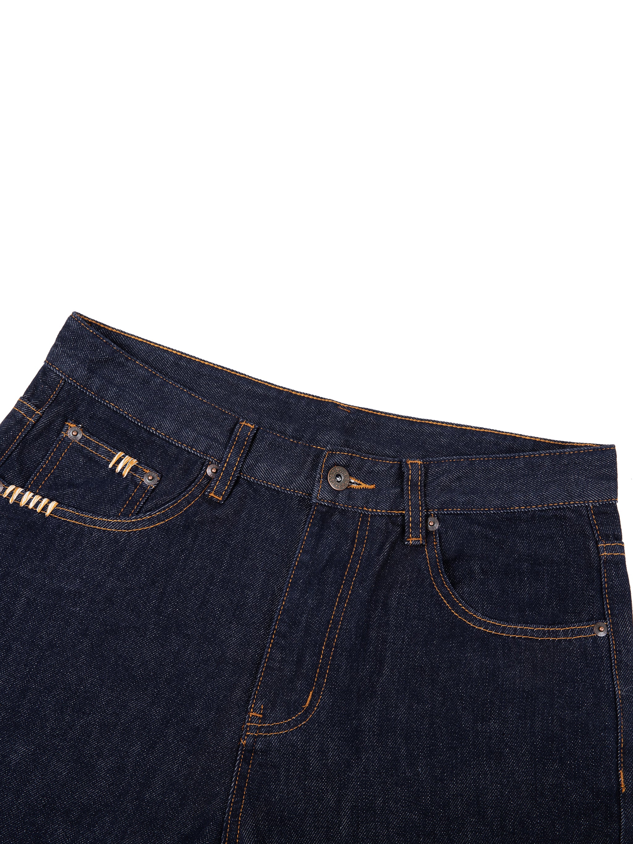 SAMURAI REBELS Heavyweight Straight Leg Denim Jeans